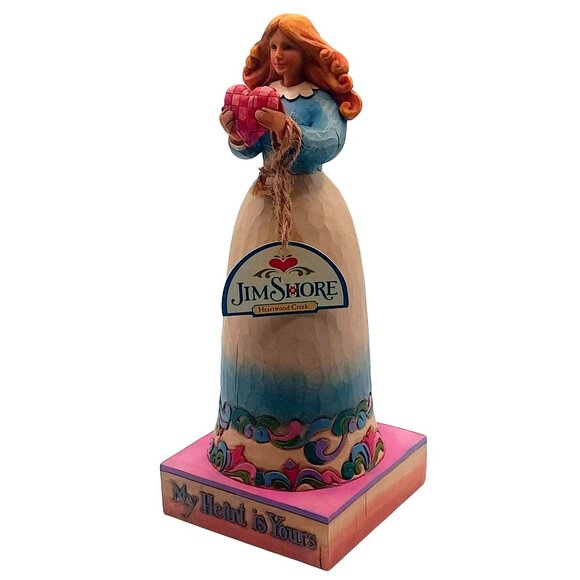 Jim Shore Heartwood Creek Girl Holding Heart "My Heart Is Yours" Figurine NWT - Picture 5 of 12